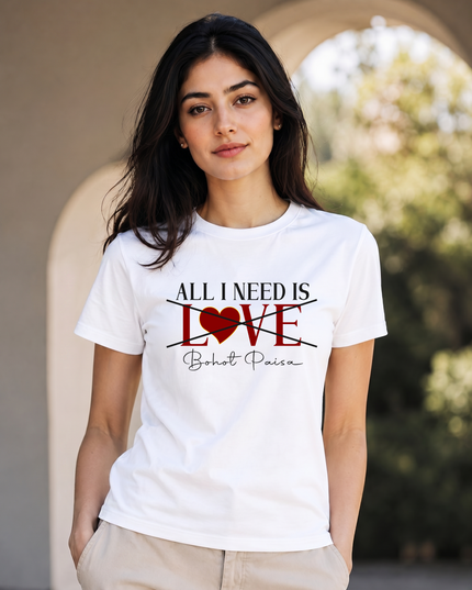 Gen Z Bohot Paisa Printed Unisex Classic Crew T-Shirt