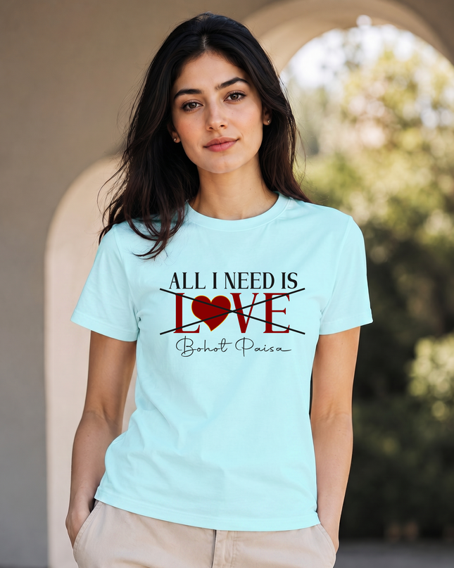 Gen Z Bohot Paisa Printed Unisex Classic Crew T-Shirt