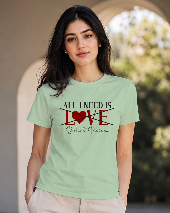Gen Z Bohot Paisa Printed Unisex Classic Crew T-Shirt