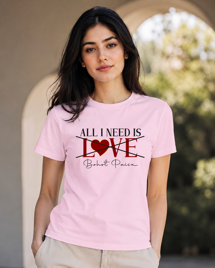 Gen Z Bohot Paisa Printed Unisex Classic Crew T-Shirt