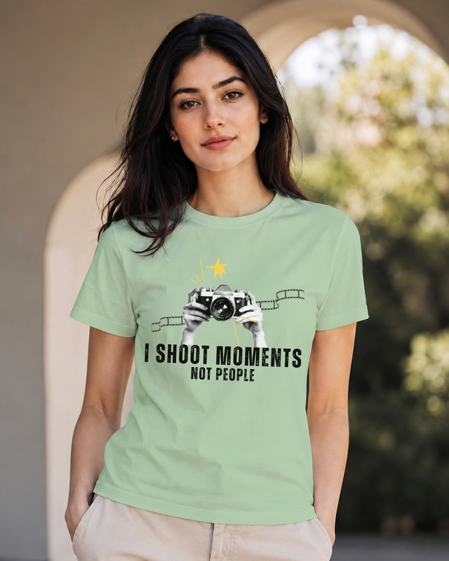I Shoot Moments Not People Unisex Classic Crew T-Shirt