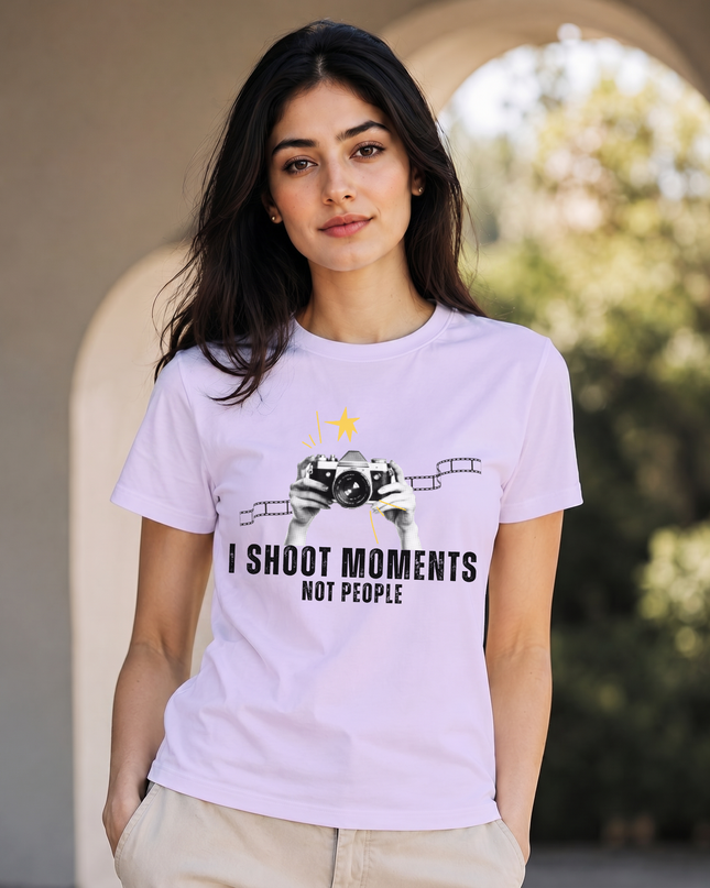 I Shoot Moments Not People Unisex Classic Crew T-Shirt