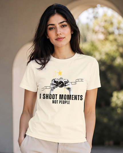 I Shoot Moments Not People Unisex Classic Crew T-Shirt