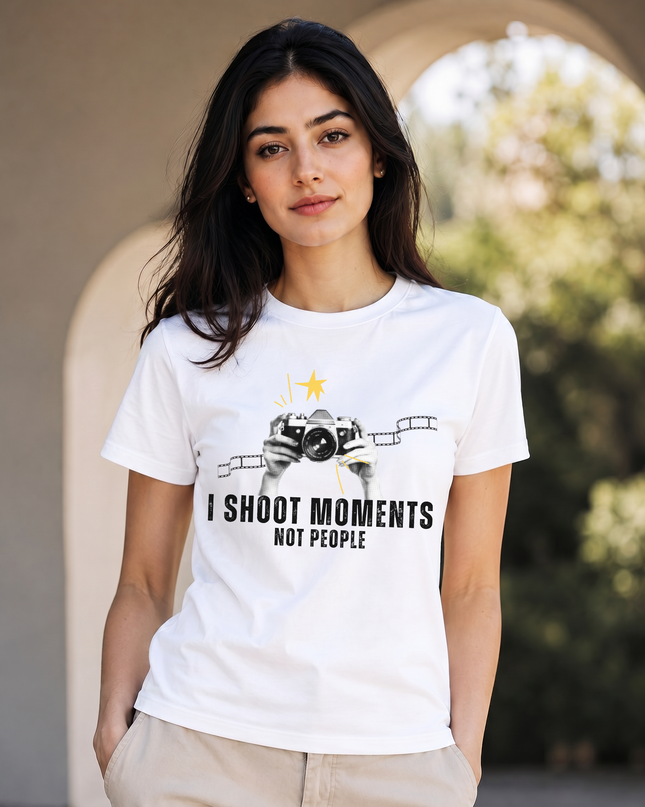 I Shoot Moments Not People Unisex Classic Crew T-Shirt