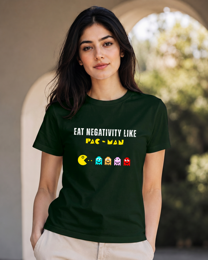 Eat Negativity Retro Unisex Classic Crew T-Shirt