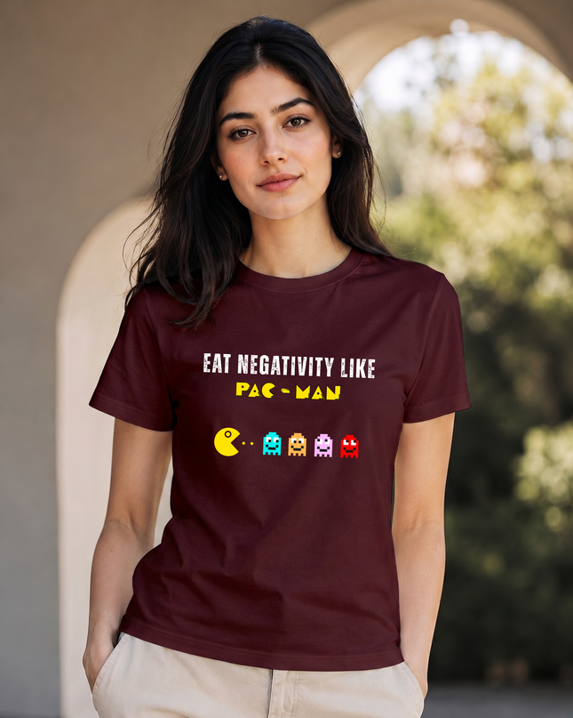 Eat Negativity Retro Unisex Classic Crew T-Shirt