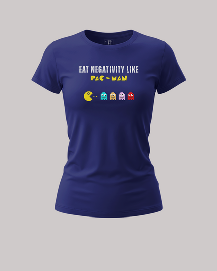 Eat Negativity Like Pac Man Graphic Women's Classic T-Shirt