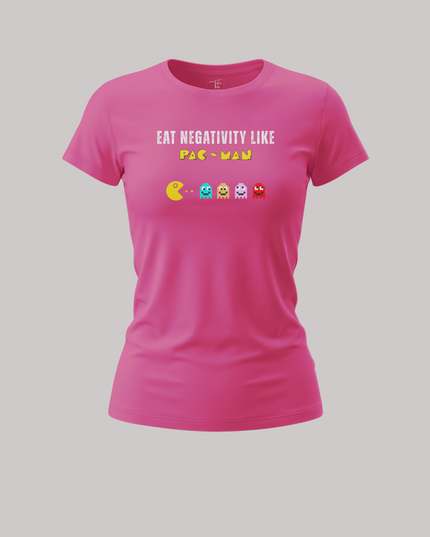 Eat Negativity Like Pac Man Graphic Women's Classic T-Shirt