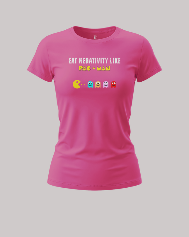 Eat Negativity Like Pac Man Graphic Women's Classic T-Shirt