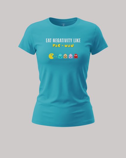 Eat Negativity Like Pac Man Graphic Women's Classic T-Shirt