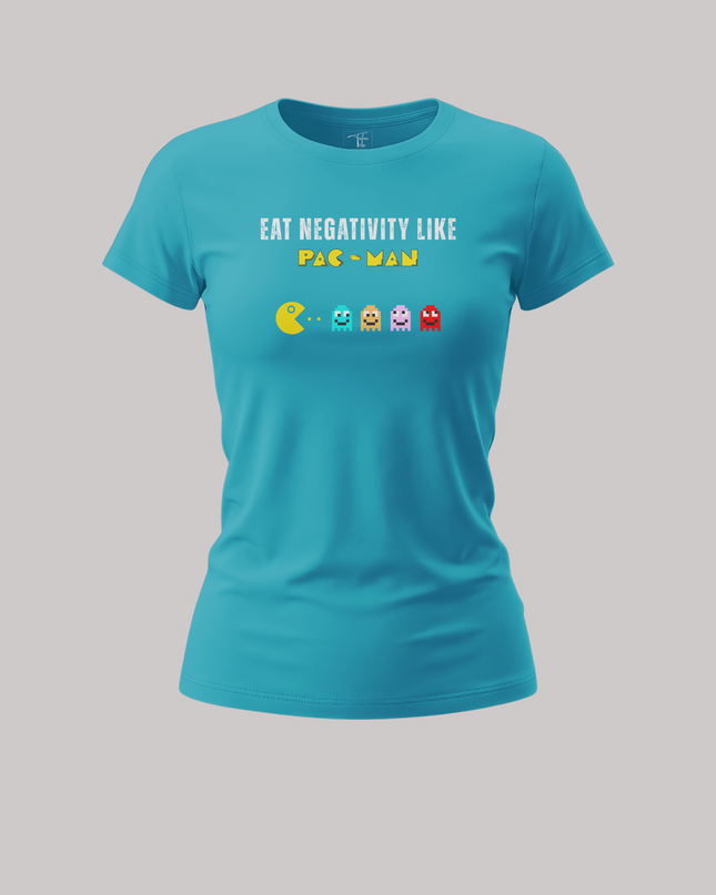 Eat Negativity Like Pac Man Graphic Women's Classic T-Shirt