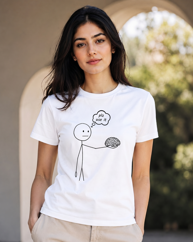 Plz Use It Unisex Classic Crew T-Shirt