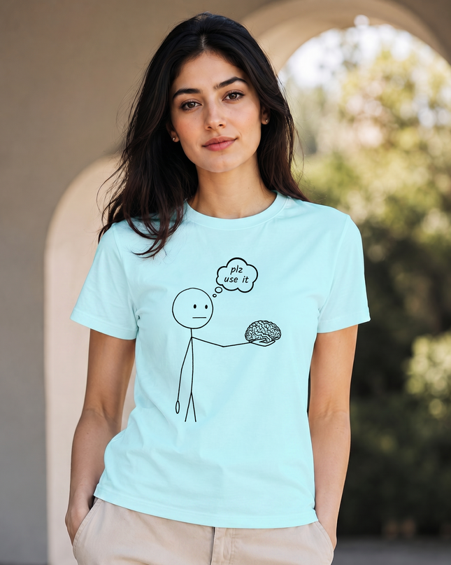 Plz Use It Unisex Classic Crew T-Shirt
