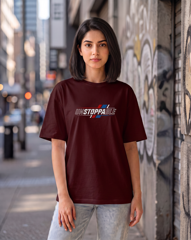 Unstoppable Graphic Women's Oversized Classic T-Shirt