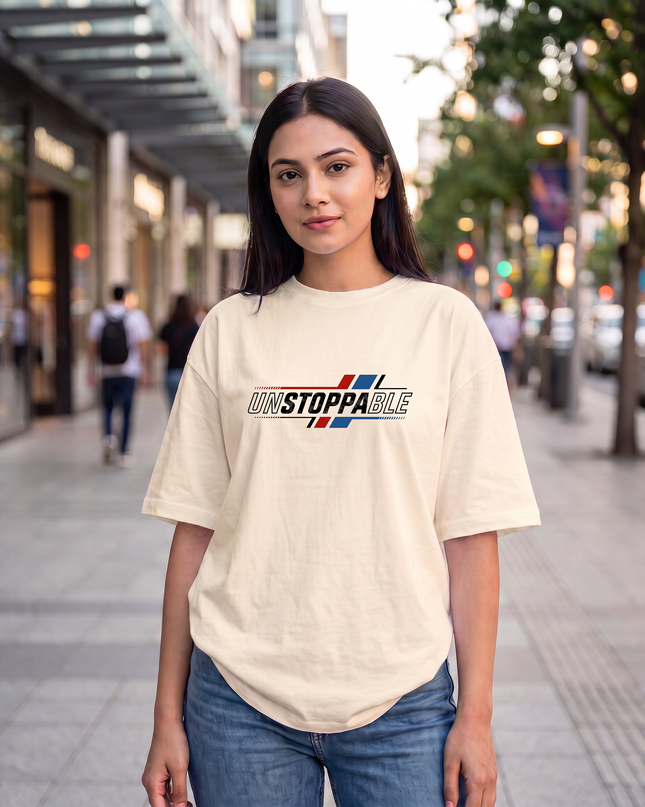 Unstoppable Graphic Oversized Women's Classic T-Shirt