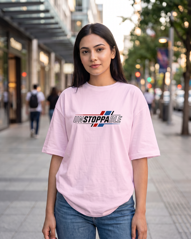 Unstoppable Graphic Oversized Women's Classic T-Shirt