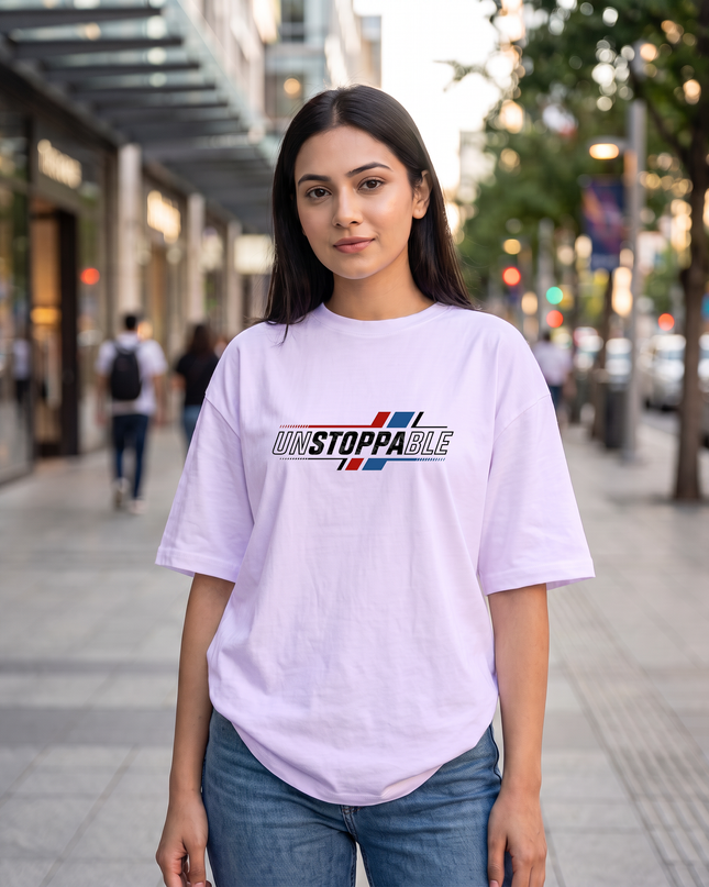 Unstoppable Graphic Oversized Women's Classic T-Shirt