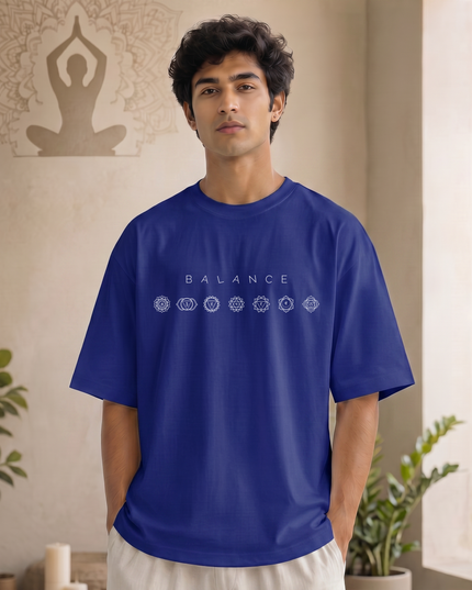 Chakra Alignment Stylish Men's Oversized Classic T-Shirt