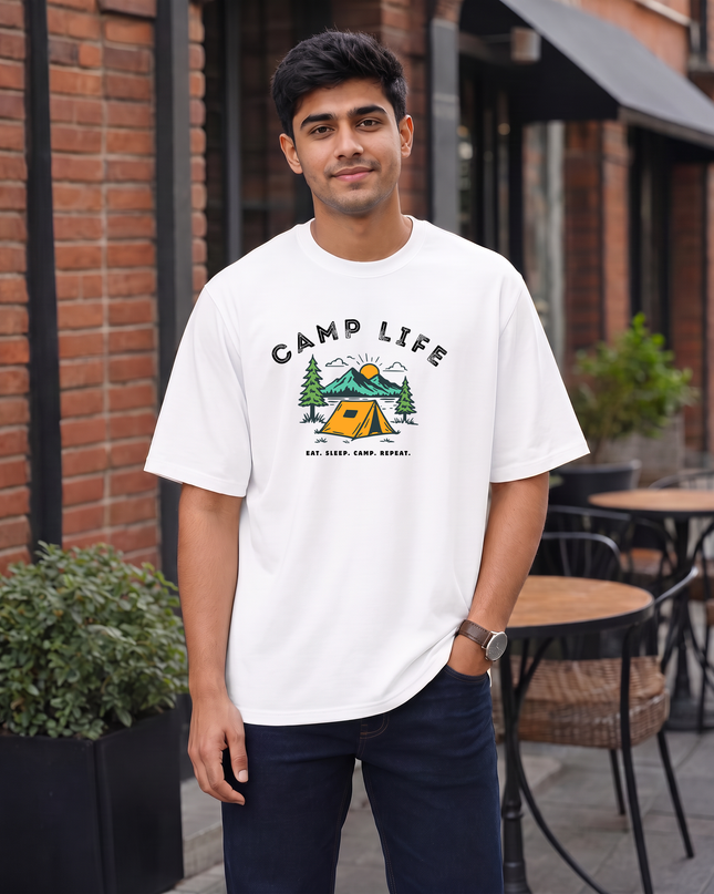 Camp Life Men's Oversized Classic T-Shirt