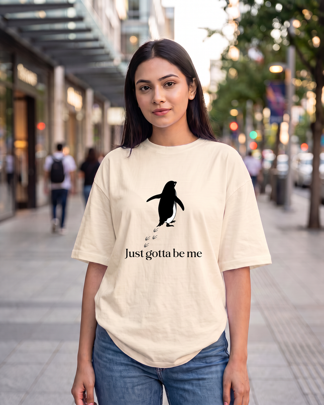 Just Gotta Be Me Graphic Women's Oversized Classic T-Shirt