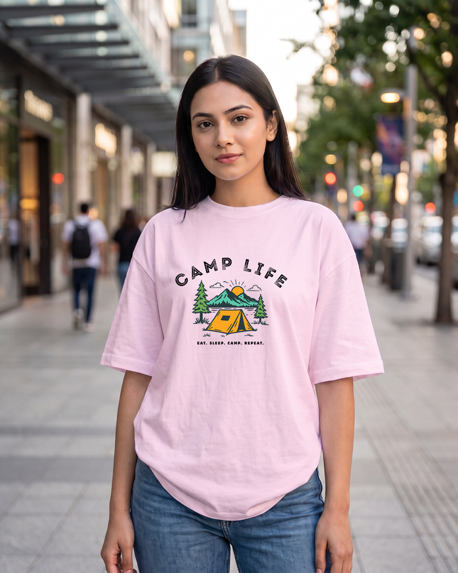 Camp Life Women's Oversized Classic T-Shirt
