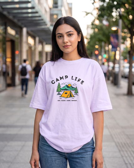 Camp Life Women's Oversized Classic T-Shirt