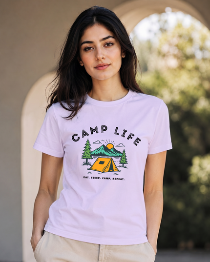 Camp Life Outdoor Unisex Classic Crew T-Shirt