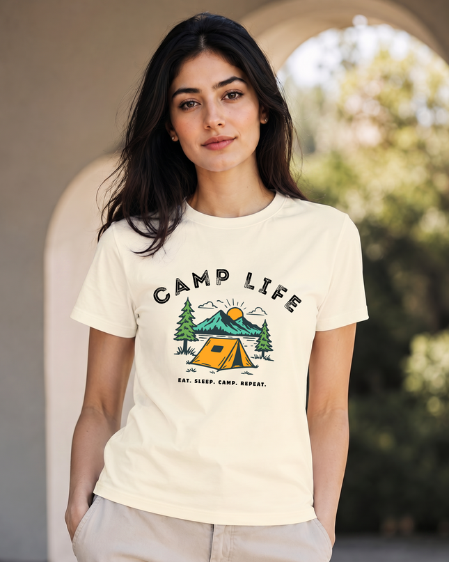 Camp Life Outdoor Unisex Classic Crew T-Shirt