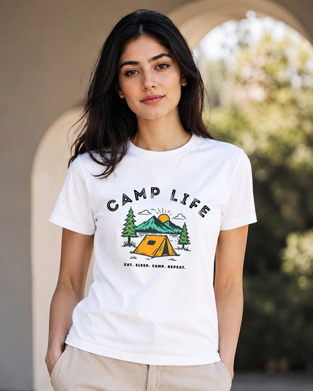 Camp Life Outdoor Unisex Classic Crew T-Shirt