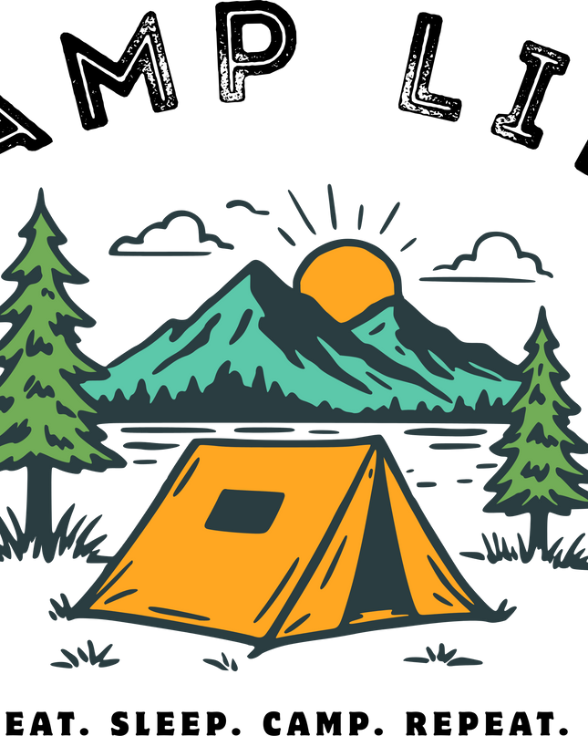 Camp Life Outdoor Unisex Classic Crew T-Shirt