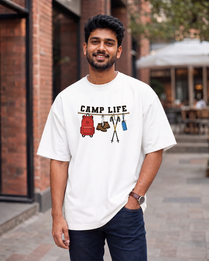 Camp Life Gear Men's Oversized Classic T-Shirt