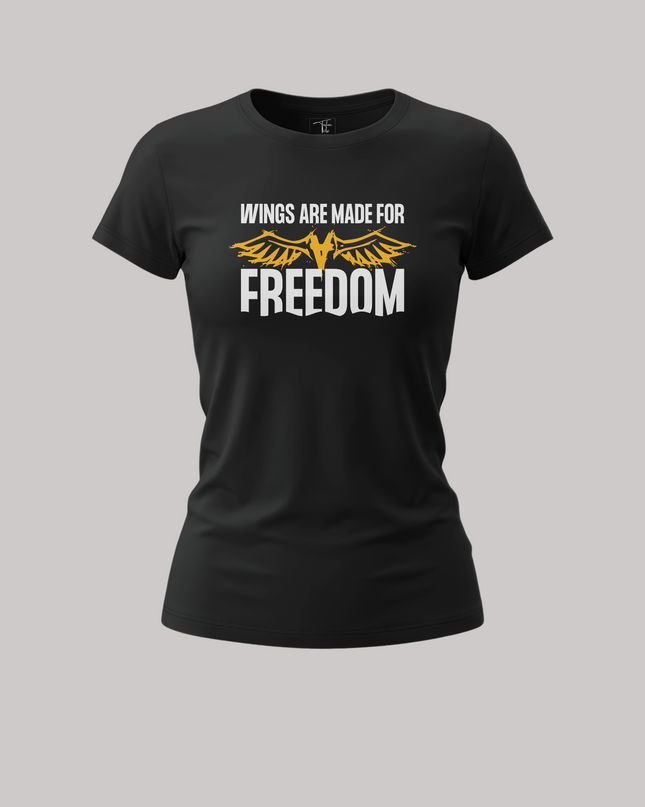 Wings Are Made for Freedom Print Women's Classic T-Shirt