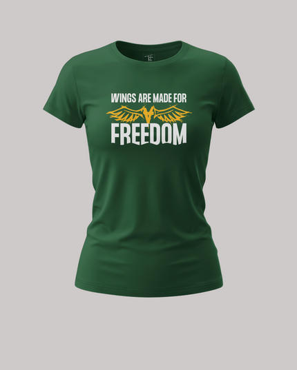 Wings Are Made for Freedom Print Women's Classic T-Shirt
