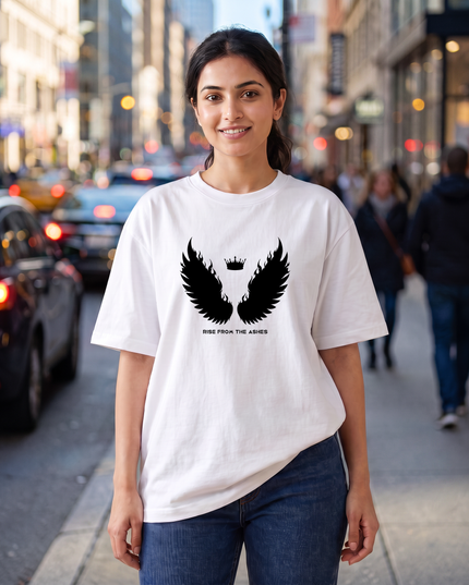 Rise From the Ashes Graphic Women's Oversized Classic T-Shirt