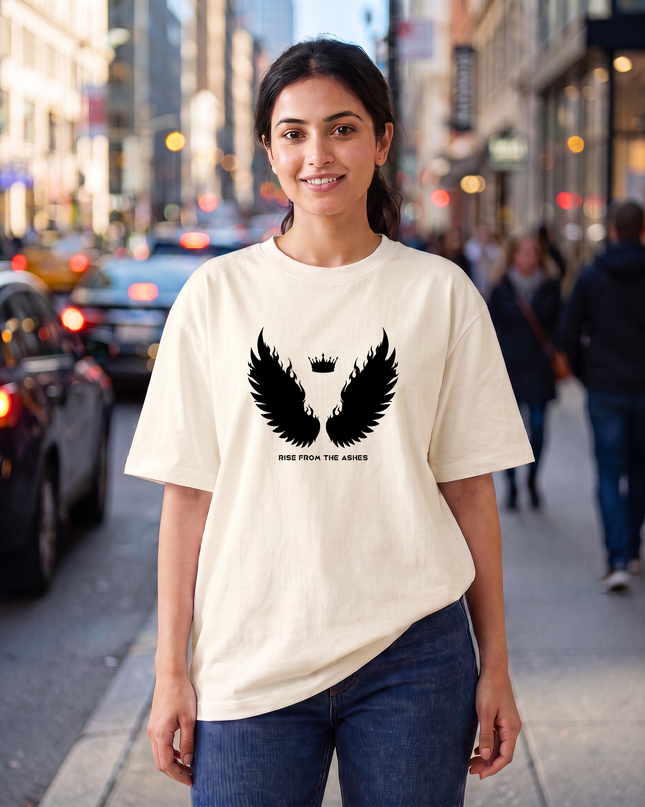 Rise From the Ashes Graphic Women's Oversized Classic T-Shirt