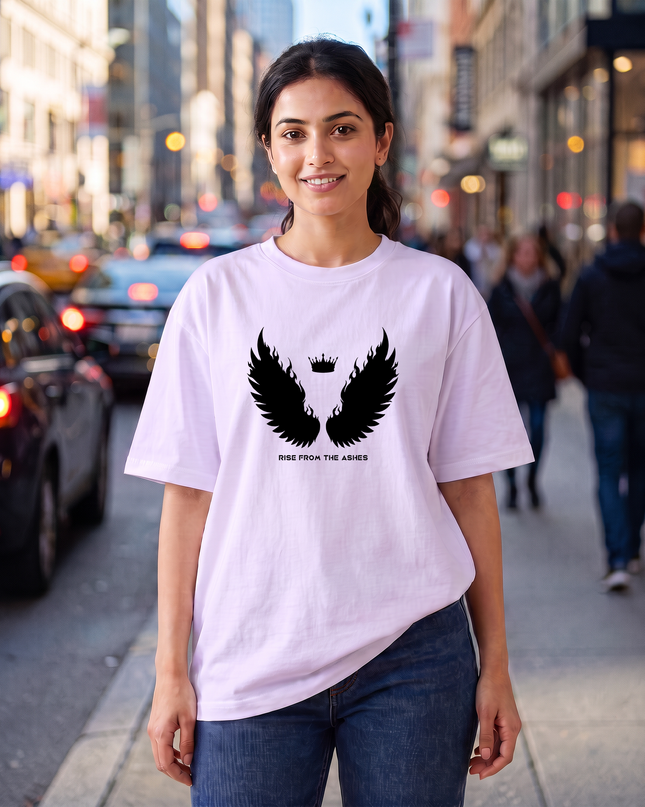 Rise From the Ashes Graphic Women's Oversized Classic T-Shirt