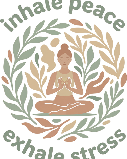 Inhale Peace Exhale Stress Unisex Oversized Classic T-Shirt