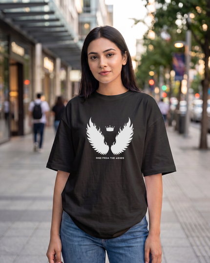 Rise From the Ashes Graphic Oversized Women's Classic T-Shirt