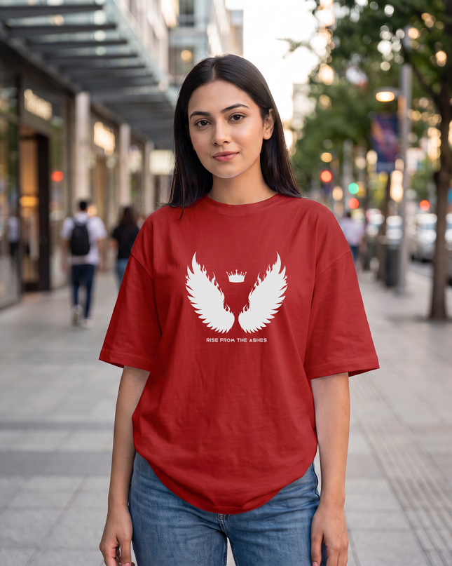 Rise From the Ashes Graphic Oversized Women's Classic T-Shirt