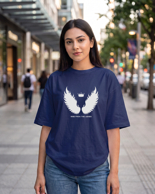 Rise From the Ashes Graphic Oversized Women's Classic T-Shirt