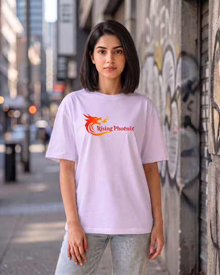 Rising Phoenix Graphic Women's Oversized Classic T-Shirt