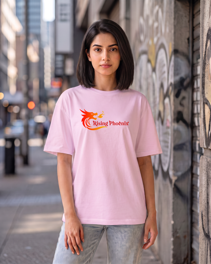 Rising Phoenix Graphic Women's Oversized Classic T-Shirt