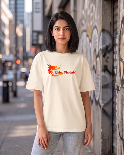 Rising Phoenix Graphic Women's Oversized Classic T-Shirt
