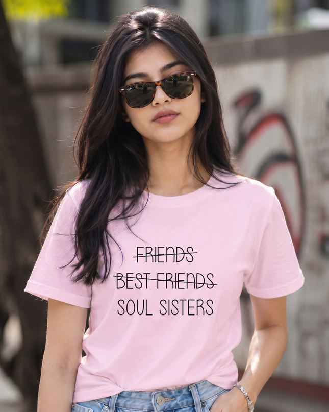 Soul Sisters Stylish Women's Classic Crew T-Shirt