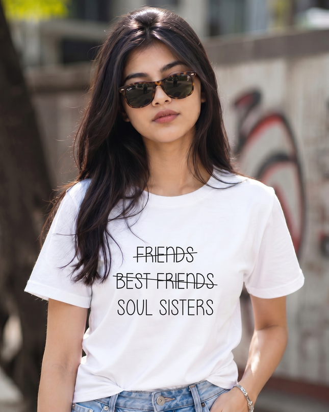 Soul Sisters Stylish Women's Classic Crew T-Shirt