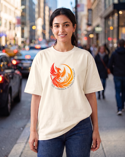 The Comeback Is Always Stronger Graphic Women's Oversized Classic T-Shirt