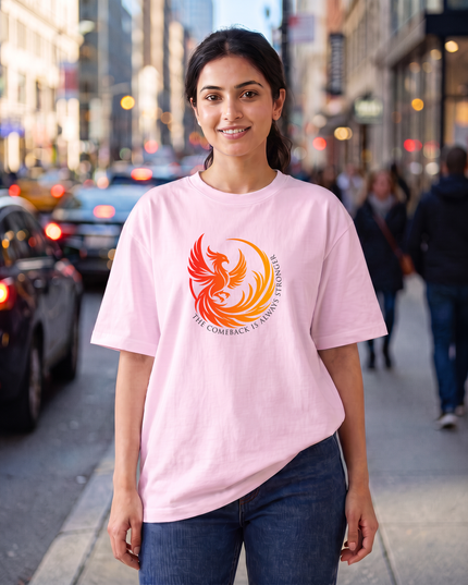 The Comeback Is Always Stronger Graphic Women's Oversized Classic T-Shirt