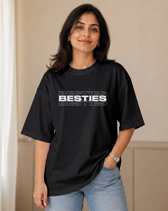 Besties Women's Oversized Classic T-Shirt
