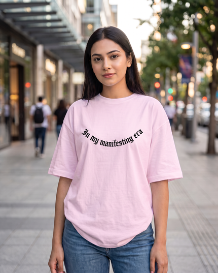 In My Manifesting Era Print Women's Oversized Classic T-Shirt