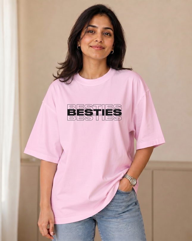 Besties Stylish Women's Oversized Classic T-Shirt